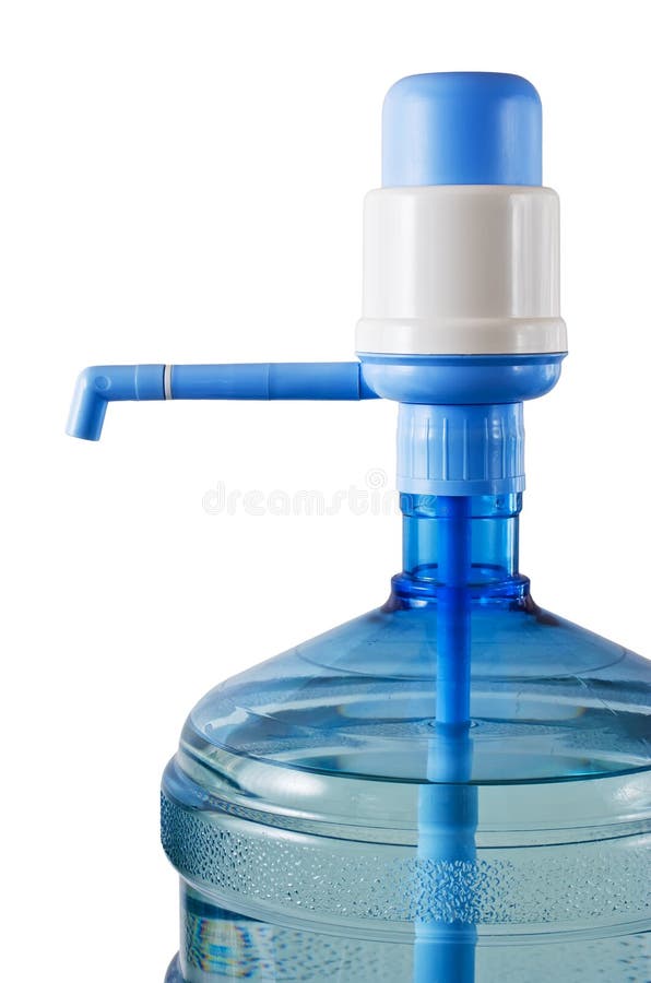 Bouteille de l'eau avec la pompe à eau images stock Bouteille de l'eau avec la pompe à eau images stock