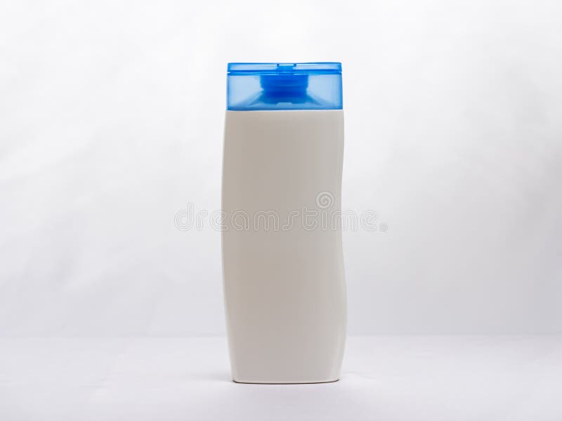 Blank Shampoo Bottle Empty in Studio Stock Image - Image of object