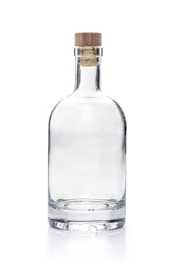 Bouteille vide de boisson alcoolisée photos stock Bouteille vide de boisson alcoolisée photos stock