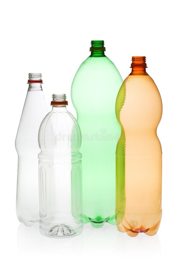 Bouteilles en plastique de boisson pour la réutilisation. photo libre de droits Bouteilles en plastique de boisson pour la réutilisation. photo libre de droits