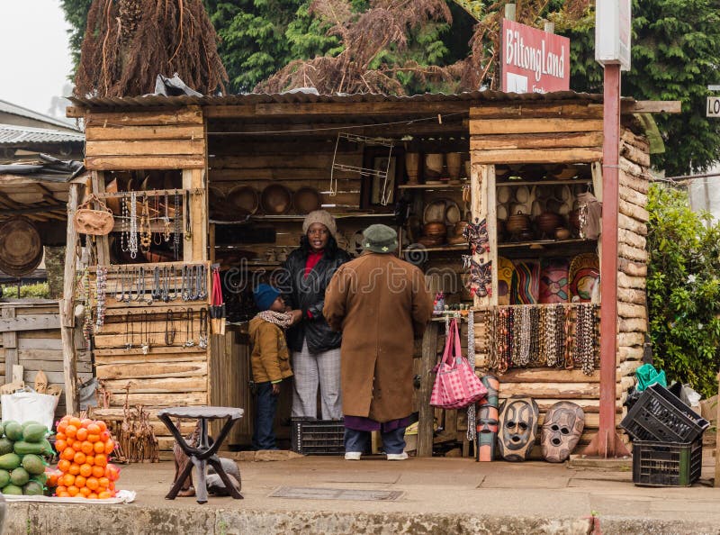 Boutique de souvenirs en Afrique du Sud photographie stock libre de droits Boutique de souvenirs en Afrique du Sud photographie stock libre de droits