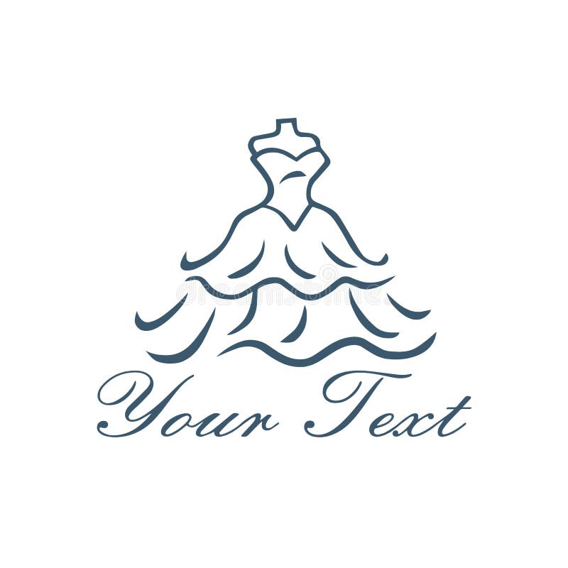 Boutique Gown Bridal Logo Design  Template Vector Design  