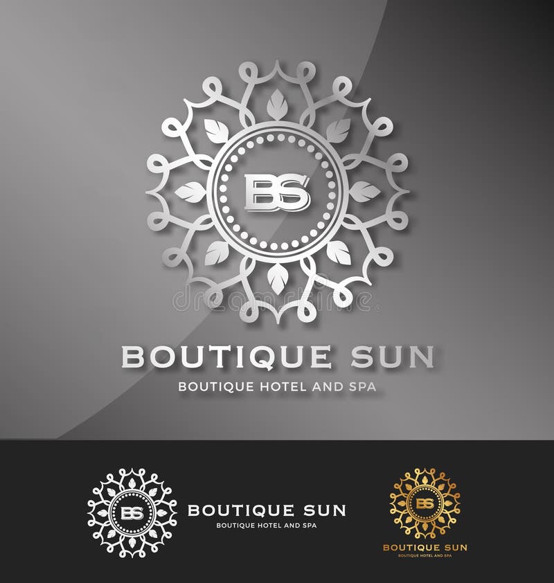 Boutique hotel and spa logo design with abstract lotus and the sun shine as frame logo. Logo designs for all creative business. Elegant, Fashionable, Modern, unique and professional logo templates. Boutique hotel and spa logo design with abstract lotus and the sun shine as frame logo. Logo designs for all creative business. Elegant, Fashionable, Modern, unique and professional logo templates.