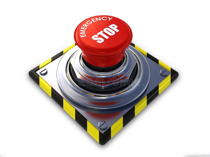 Bouton d'arrêt d'urgence illustration de vecteur Bouton d'arrêt d'urgence illustration de vecteur