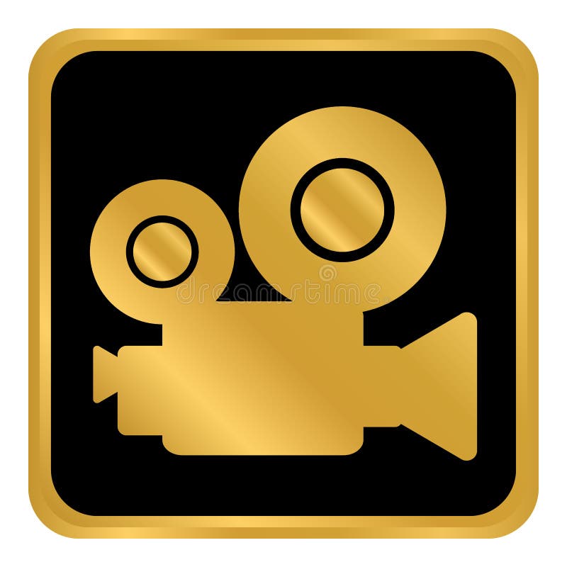 Bouton de caméra vidéo illustration libre de droits Bouton de caméra vidéo illustration libre de droits
