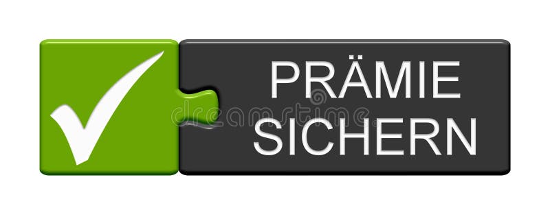 Bouton de puzzle : Obtenez l'Allemand de bonification illustration stock Bouton de puzzle : Obtenez l'Allemand de bonification illustration stock