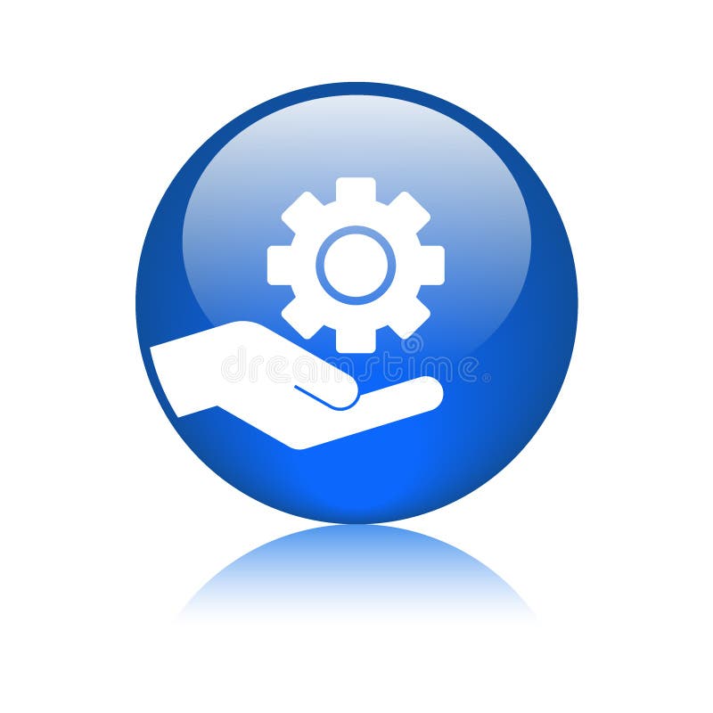 Bouton de vitesse de main d'entretien illustration stock Bouton de vitesse de main d'entretien illustration stock