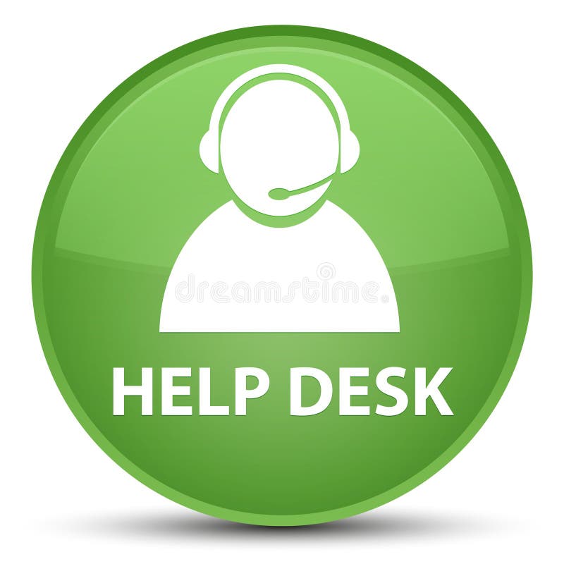 Help desk (customer care icon) isolated on special soft green round button abstract illustration. Help desk (customer care icon) isolated on special soft green round button abstract illustration