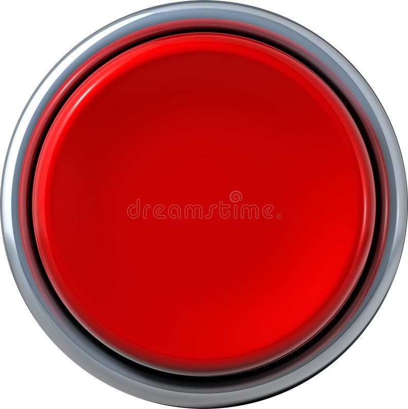 Bouton rouge illustration stock Bouton rouge illustration stock