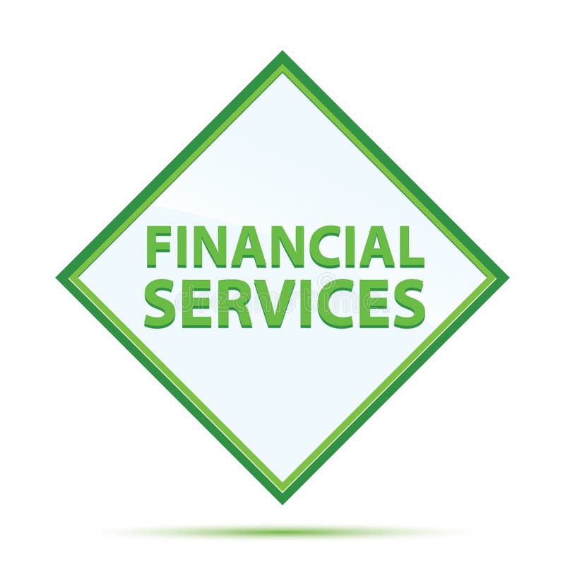 Bouton vert abstrait moderne de diamant de services financiers illustration libre de droits Bouton vert abstrait moderne de diamant de services financiers illustration libre de droits