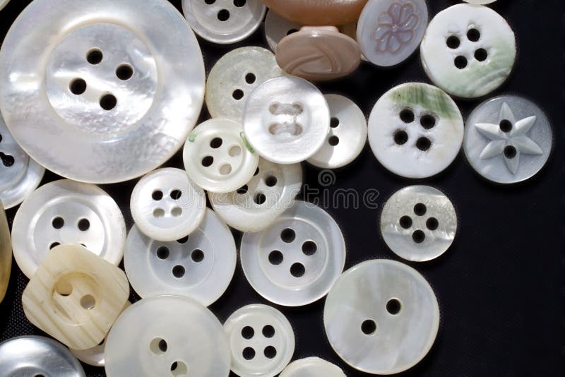Boutons blancs de cru photos stock Boutons blancs de cru photos stock
