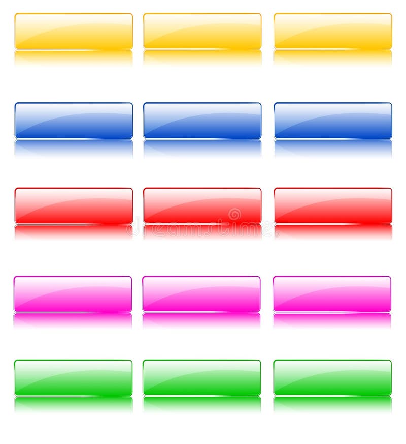 Boutons brillants de Web illustration libre de droits Boutons brillants de Web illustration libre de droits