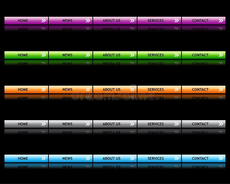 Boutons de site Web illustration de vecteur Boutons de site Web illustration de vecteur