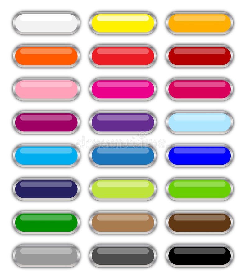 Boutons lustrés de Web illustration stock Boutons lustrés de Web illustration stock