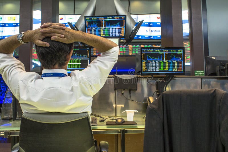 Sao Paulo, Brazil, March 14, 2016. Bovespa Stock Brokers Trading in Sao Paulo, Brazil