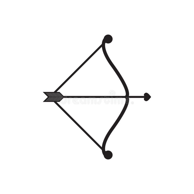 A Bow and Arrow Illustration. Stock Illustration Illustration of