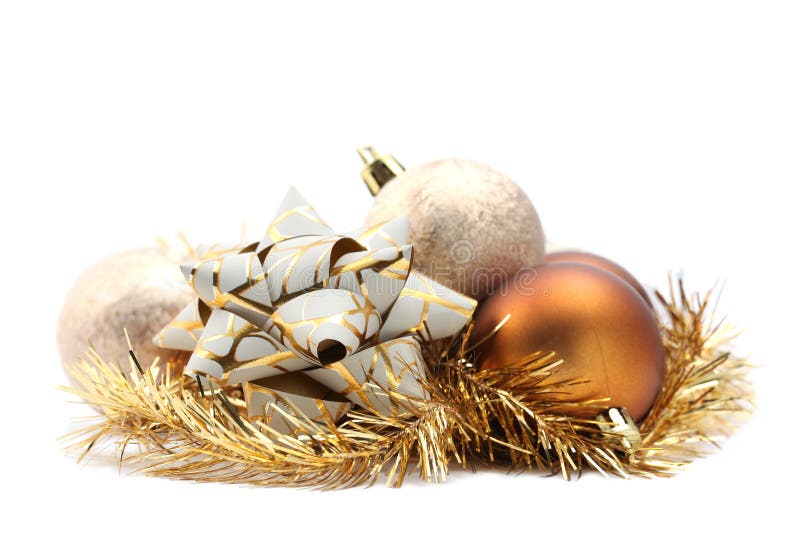 Bow with Christmas Ornaments Stock Photo Image of traditional, advent