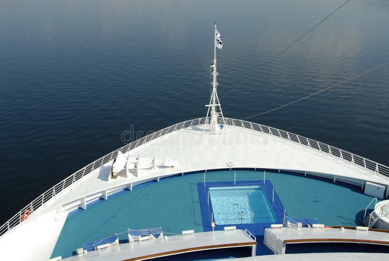 Bow of a cruise ship