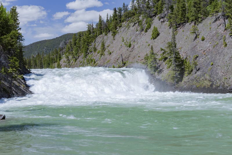 Bow Falls at Banff, Alberta, Canada Stock Photo Image of scene