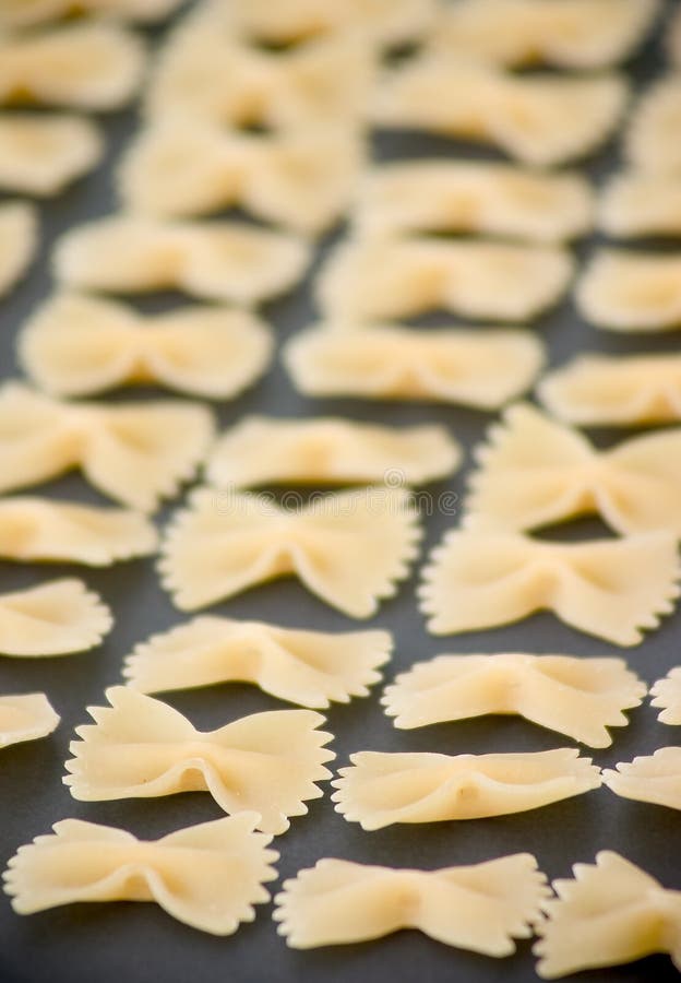 Bow tie pasta stock image. Image of fresh, cooks, rows, yellow 9853