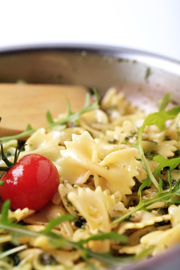 Bow tie pasta salad stock photo. Image of side, italian 30748958