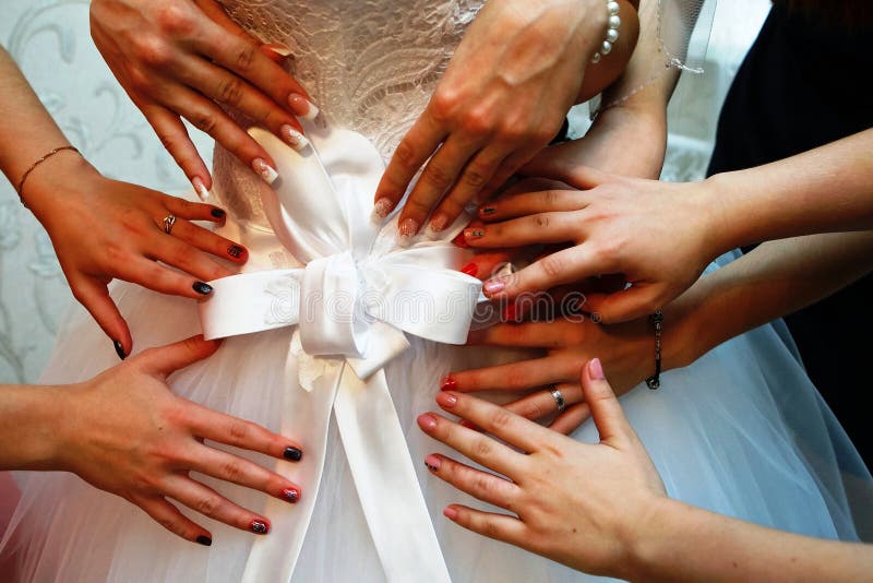 Bow on a wedding dress royalty free stock photos Bow on a wedding dress royalty free stock photos