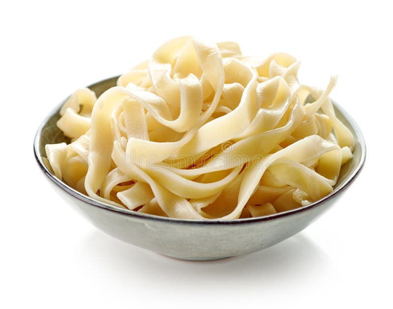 Bowl of boiled egg noodles stock image. Image of white 101726745