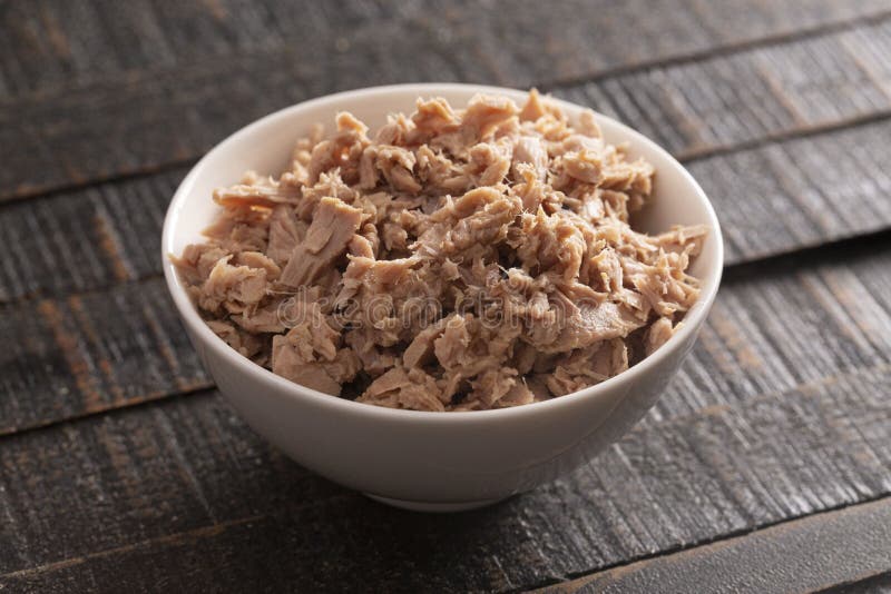 Bowl of Canned Tuna Fish Mixed with Mayonnaise Stock Photo - Image of ...