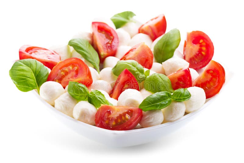 Bowl of caprese salad stock photo. Image of mediterranean - 35885018