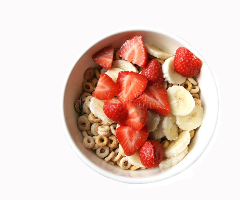 Bowl of cereal with fruit stock photo. Image of nutrition 8300804