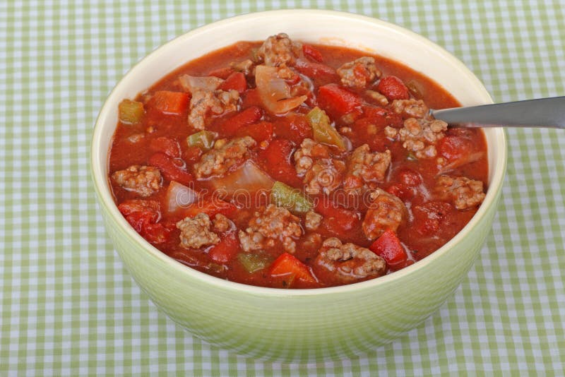 Bowl of Chili stock image. Image of chili, hamburger 16953371