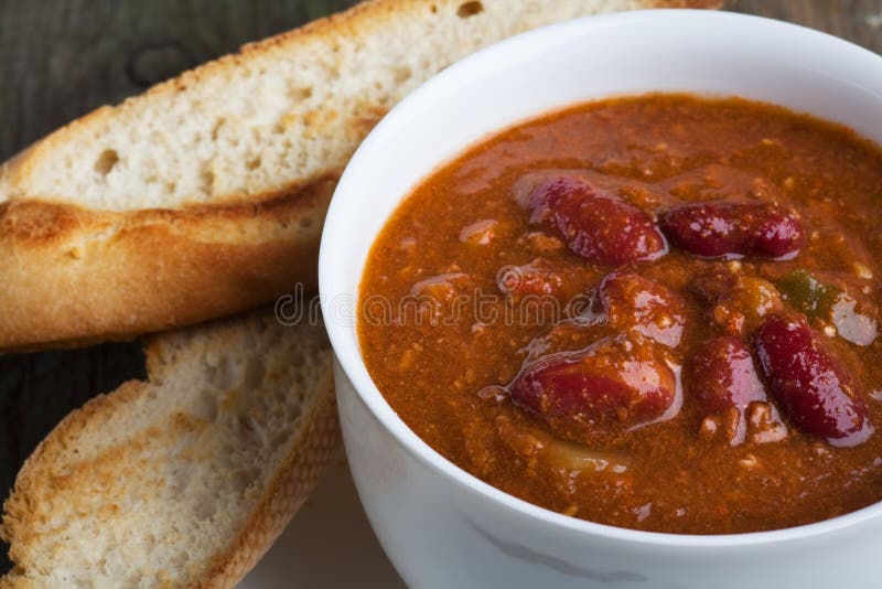 A bowl of chili stock image. Image of meal, chili, beef 9892393