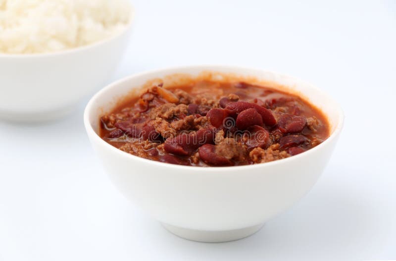 Bowl of Chili stock photo. Image of food, side, chili 43403530