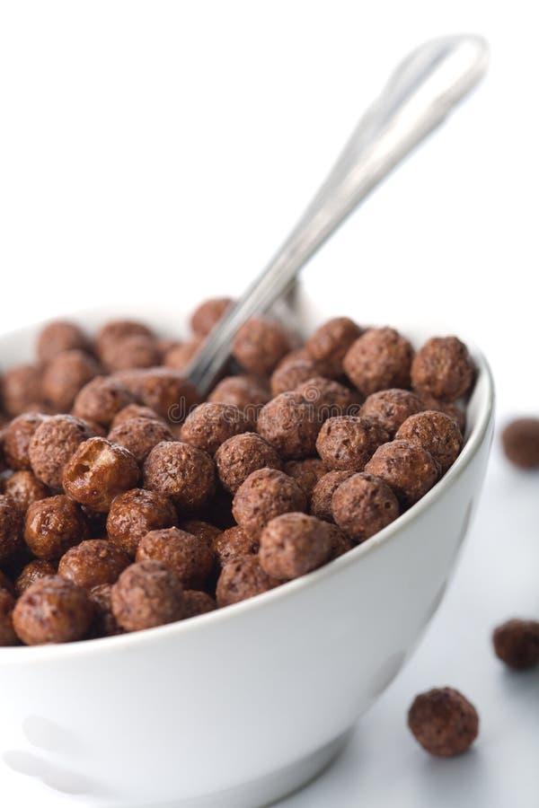 Chocolate ball cereal stock image. Image of milk, desert 24799083