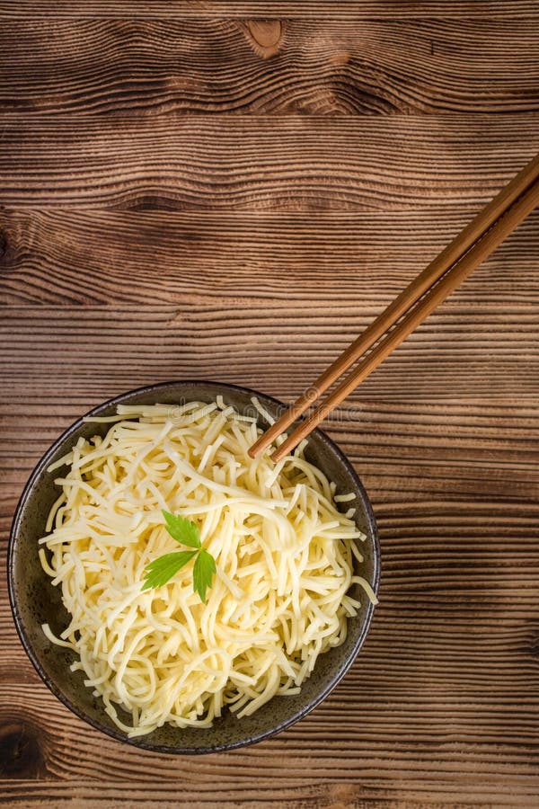 Bowl of cooked noodles stock image. Image of bowl, italian 168631029