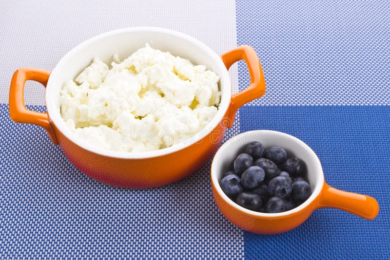Bowl with Cottagecheese and Berries Stock Photo Image of sweet