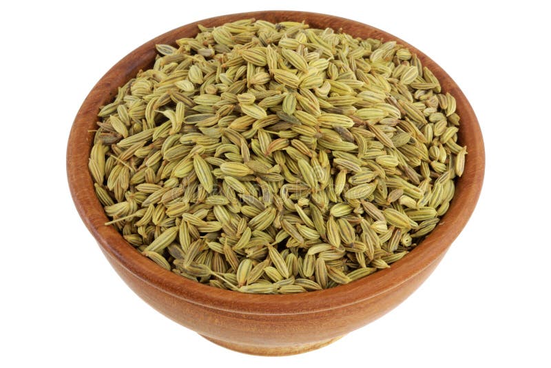 A Bowl Of Dried Fennel Seeds Stock Photo Image 23951202