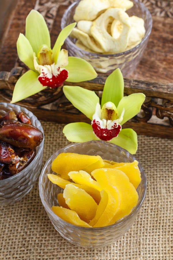 Bowl of dried mango fruit stock image. Image of health 50126937