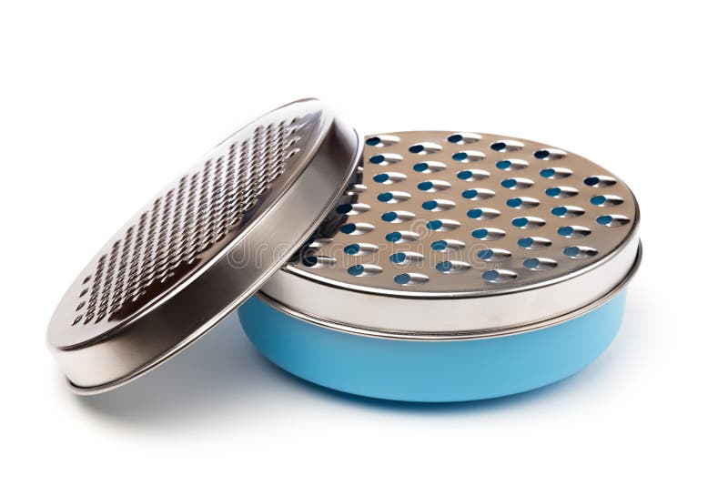 Bowl with Food Grater Isolated on White Stock Image Image of grate