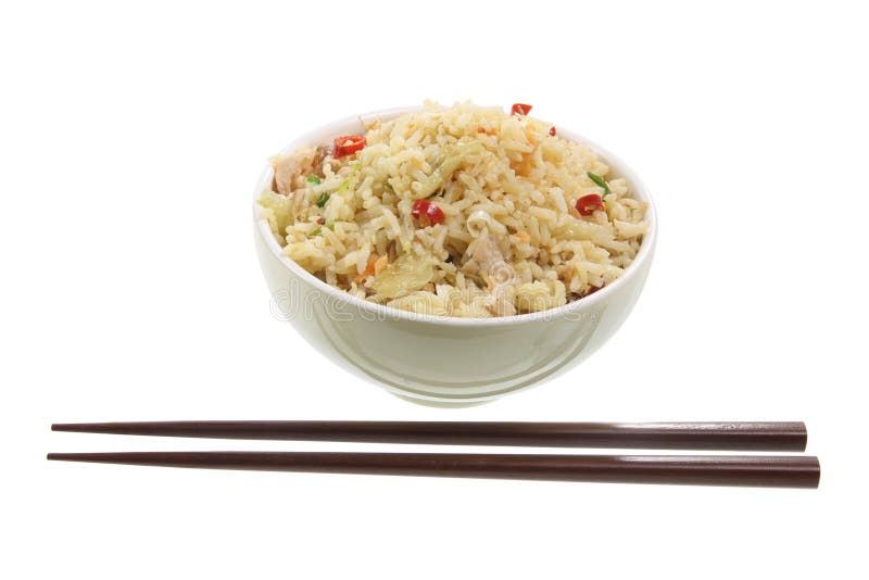 Bowl of Fried Rice stock image. Image of still, recipe 21799517