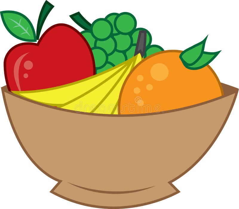 Bowl of fruit stock vector. Illustration of nourishment 22607628