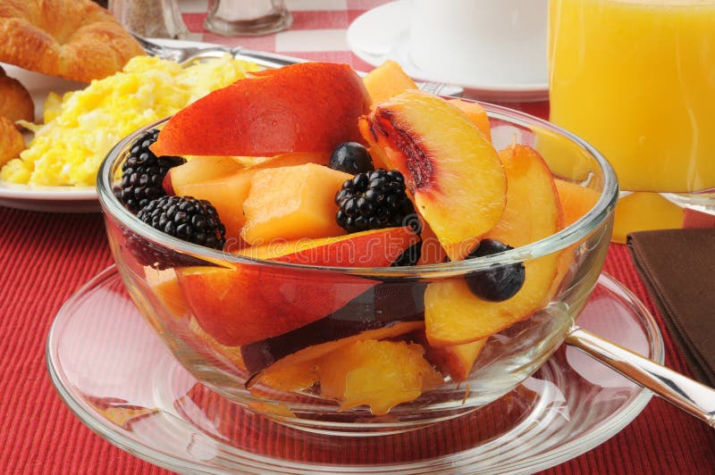 Bowl of fruit stock photography