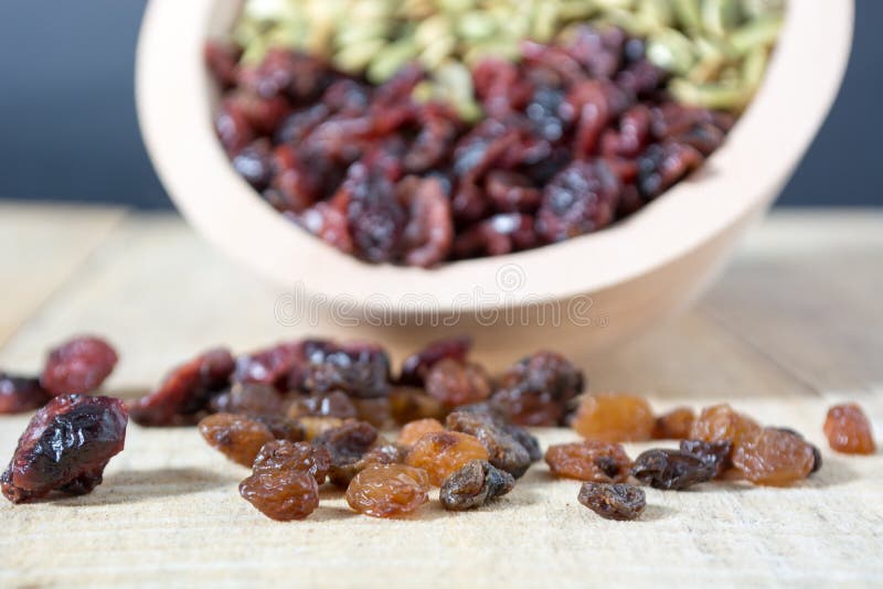 Bowl full with dry fruits