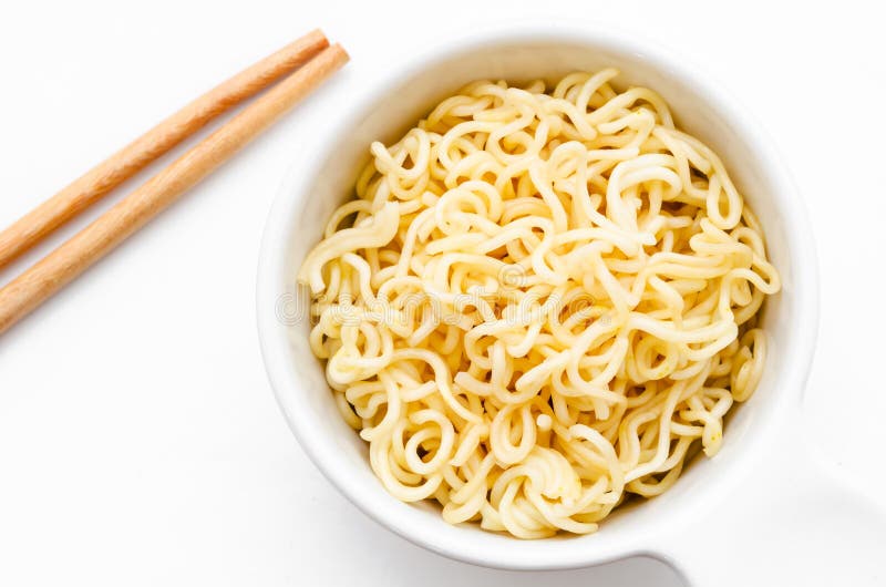 Bowl of instant noodles. stock image. Image of chinese 73067067