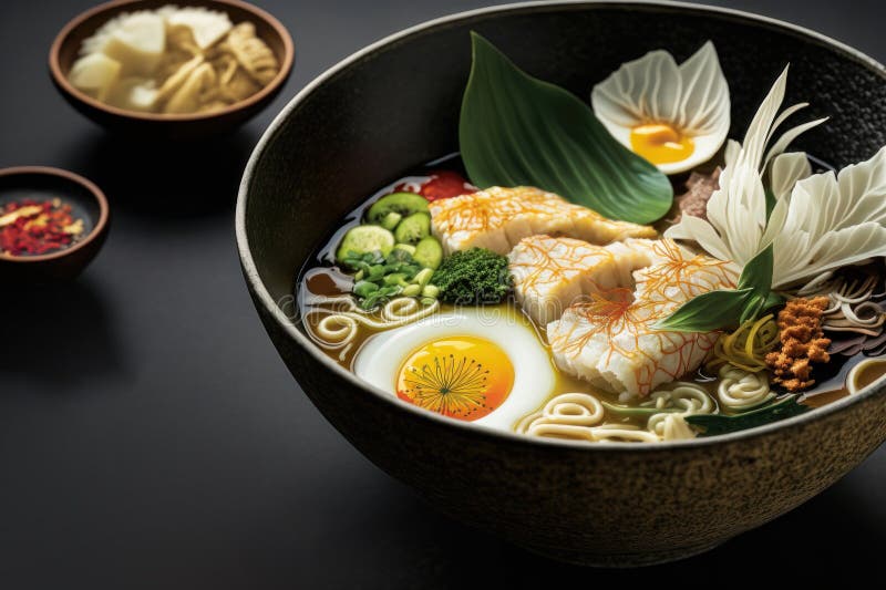 A Bowl Of Japanese Food AI Generated Stock Illustration Illustration a-bowl-of-japanese-food-ai-generated-stock-illustration-illustration