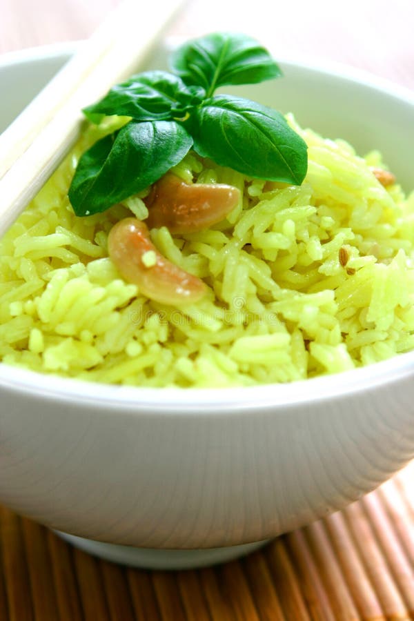 A Bowl of Lemon Flavoured Fragrant Rice Stock Photo Image of oriental