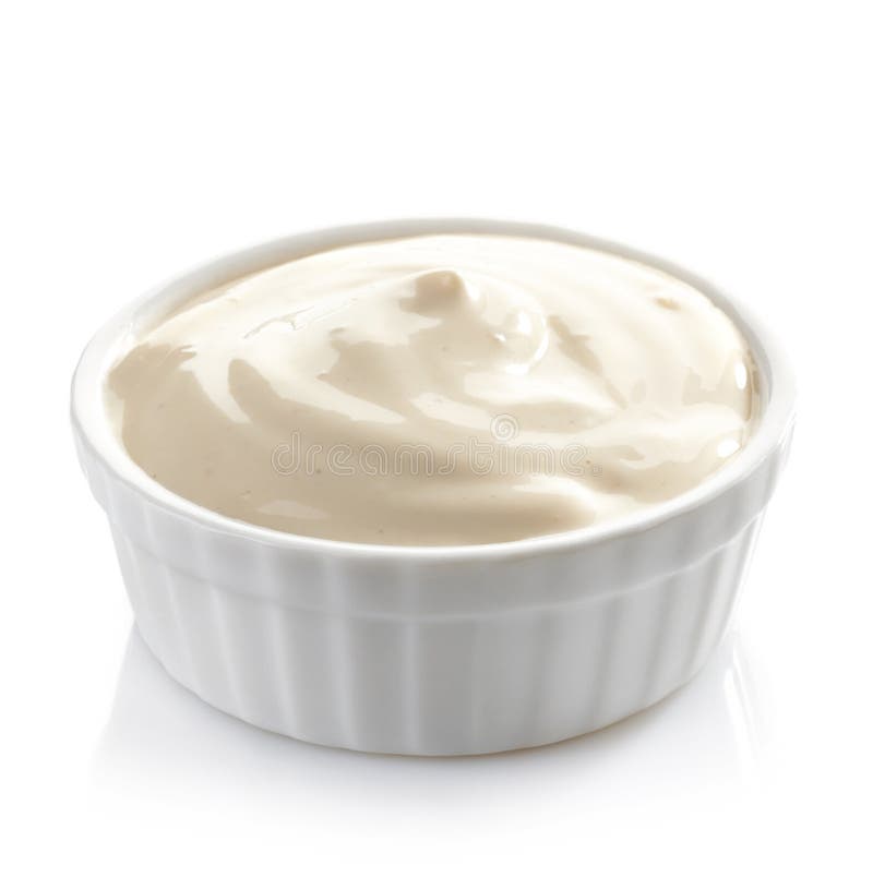 Bowl of mayonnaise