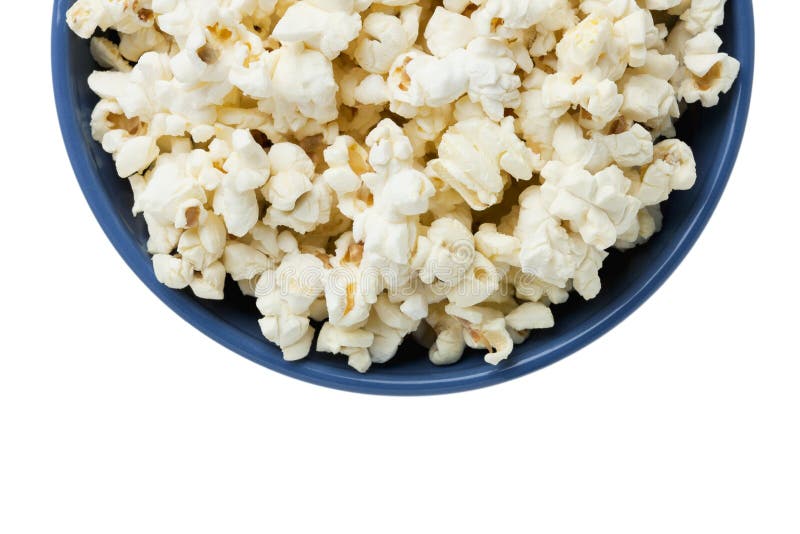 Bowl of popcorn royalty free stock photography