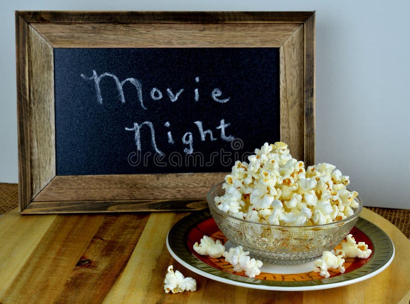 Bowl of popcorn for movie night