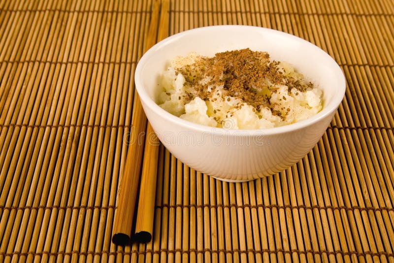 A Bowl of Rice and Two Sticks Stock Photo Image of japan, bowl 12373616